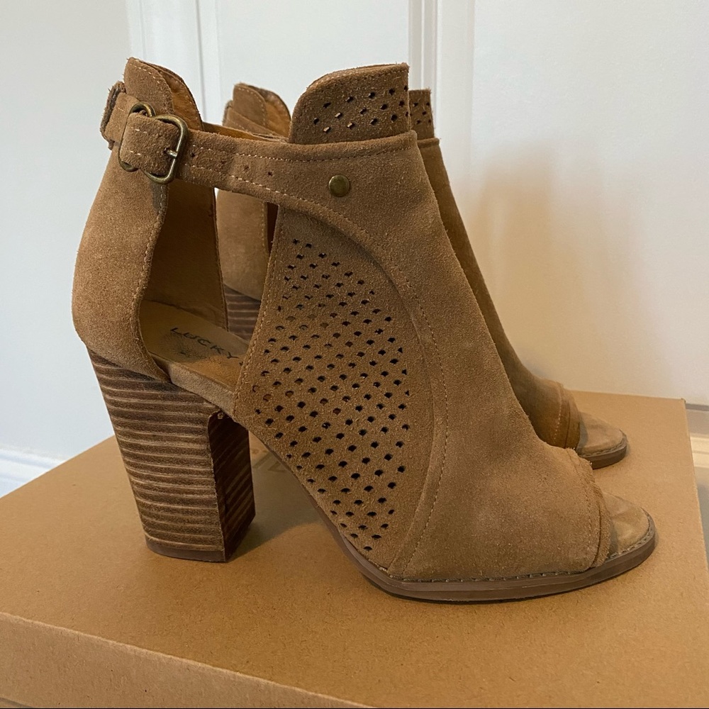 Lucky Brand Suede Healed Bootie